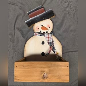 Primative Snowman Box Decor